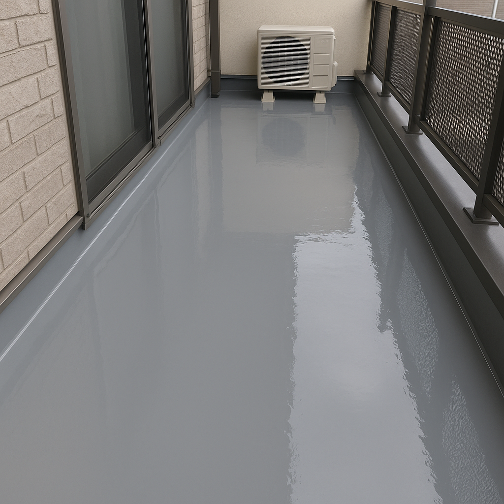 コーキング施工(マスキング済みで丁寧に充填)